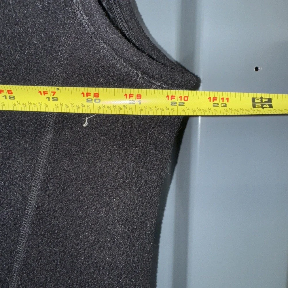Patagonia Synchilla Vest Mens black Fleece Full‎ Zip Jacket Size XL